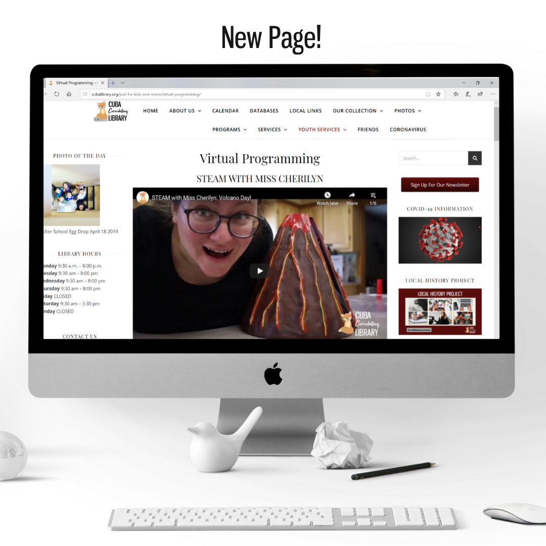 Check out our new Virtual Programming Page!