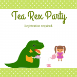 Tea Rex Party clipart