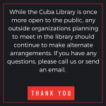 No outside organizations Covid19