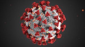 Covid-19 virus under magnification