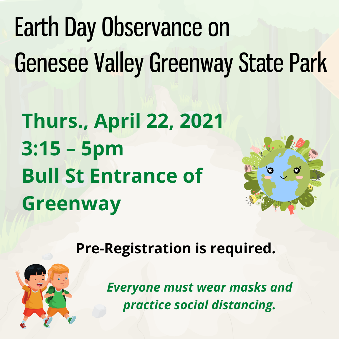 Earth Day Observance on the Genesee Valley Greenway State Park