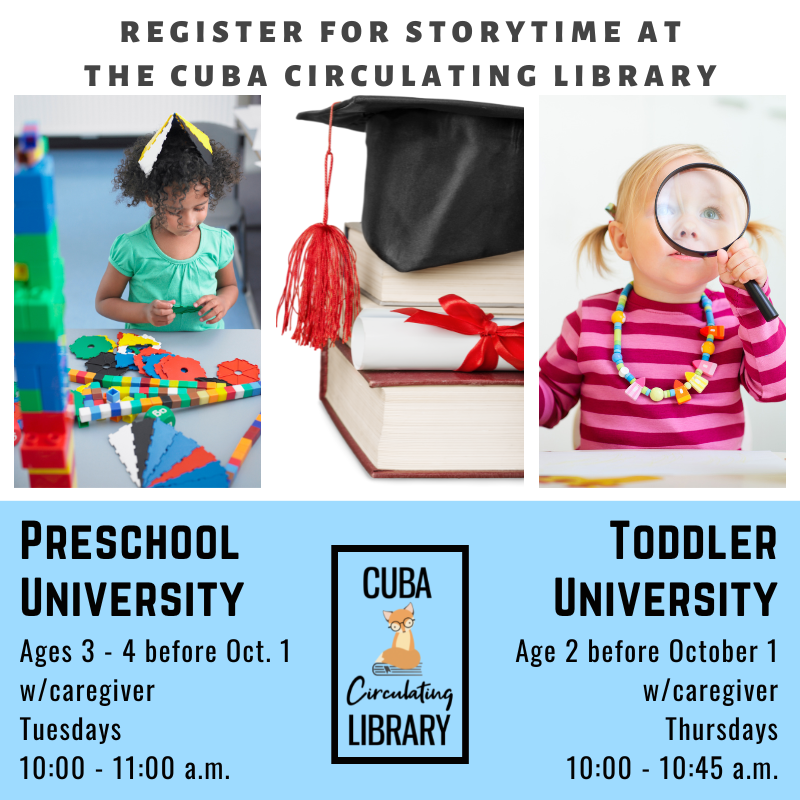 Registration for Story Time Now Open