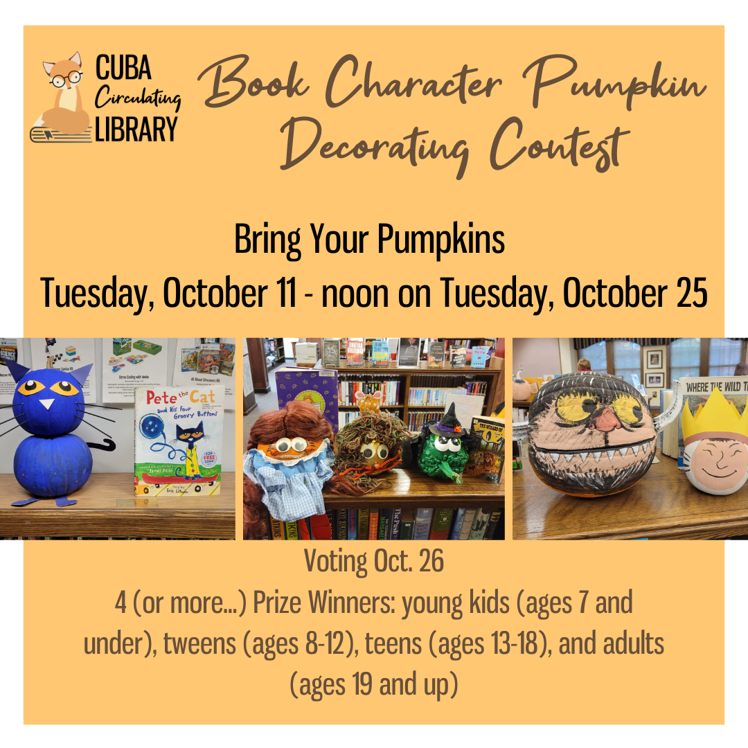 Book Character Pumpkin Judging