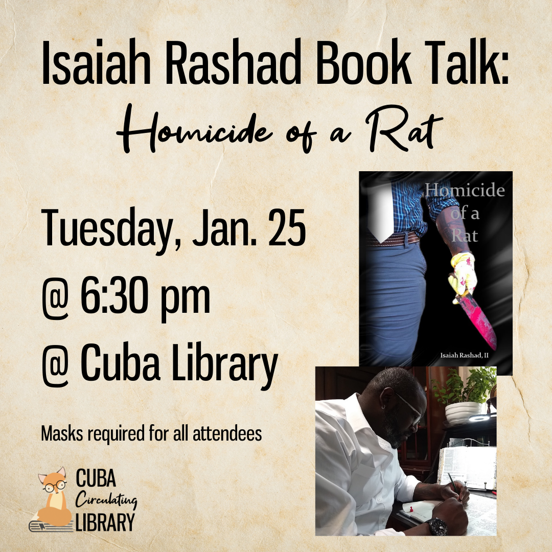 Isaiah Rashad Book Talk: Homicide of a Rat
