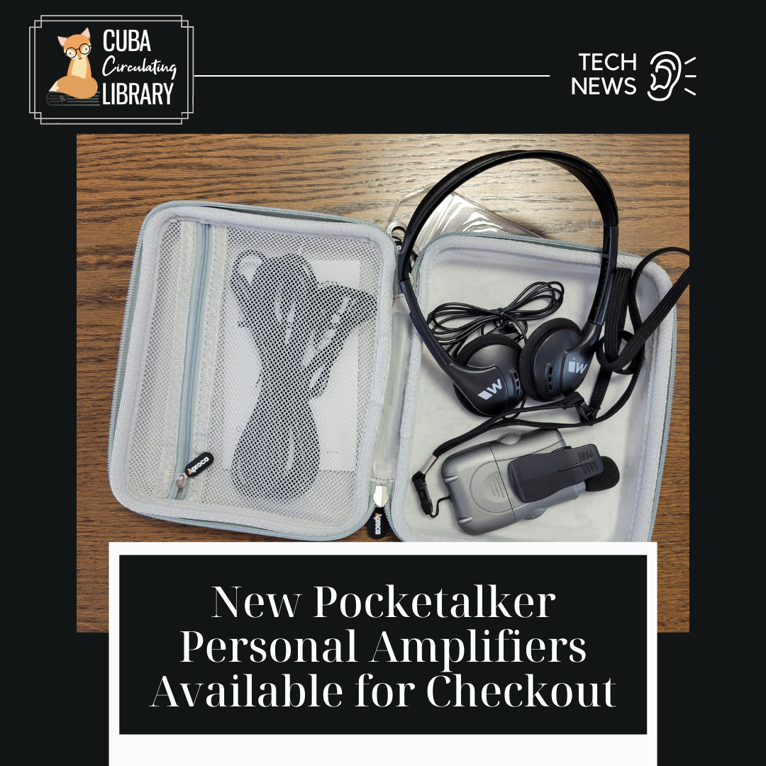 Pocketalker Personal Amplifiers Available for Checkout