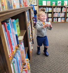 young boy with Easter egg