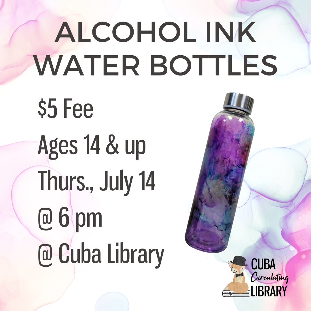Alcohol Ink Water Bottles
