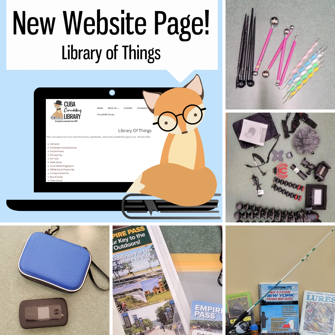 New Website Page: Library of Things