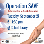 Operation SAVE: an introduction to suicide prevention