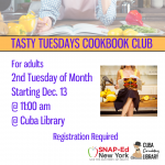 Tasty Tuesdays Cookbook Club