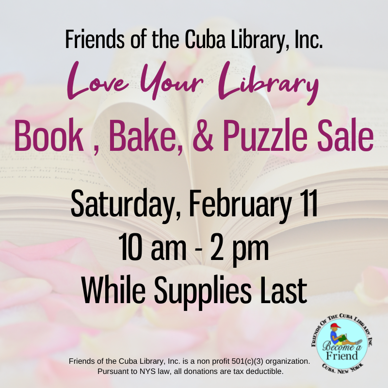 Love Your Library Book, Bake & Puzzle Sale