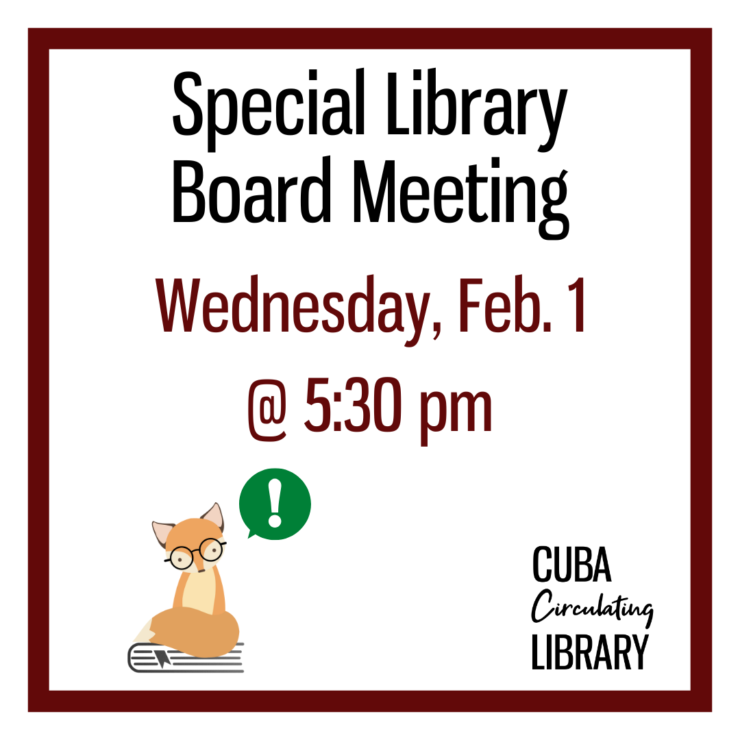 Special Library Board Meeting