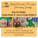 Book Character Pumpkin Decorating Contest ’23 ig