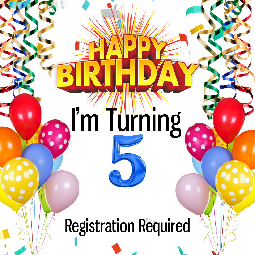 I'm Turning 5 Monthly Birthday Party