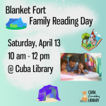 Blanket Fort Family Reading Day