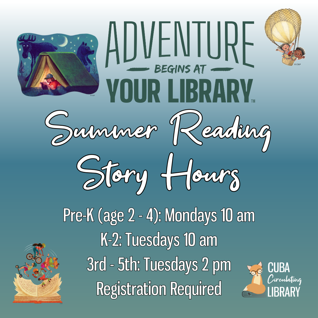 Summer Story Hour 3 – 5
