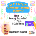 My First Library Card Party