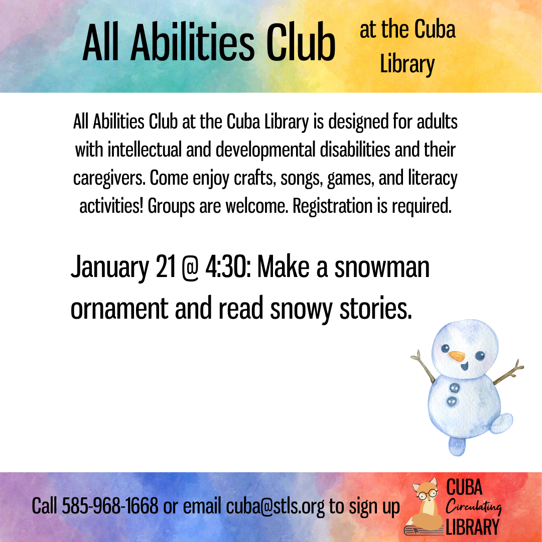 All Abilities Club: Snowmen!