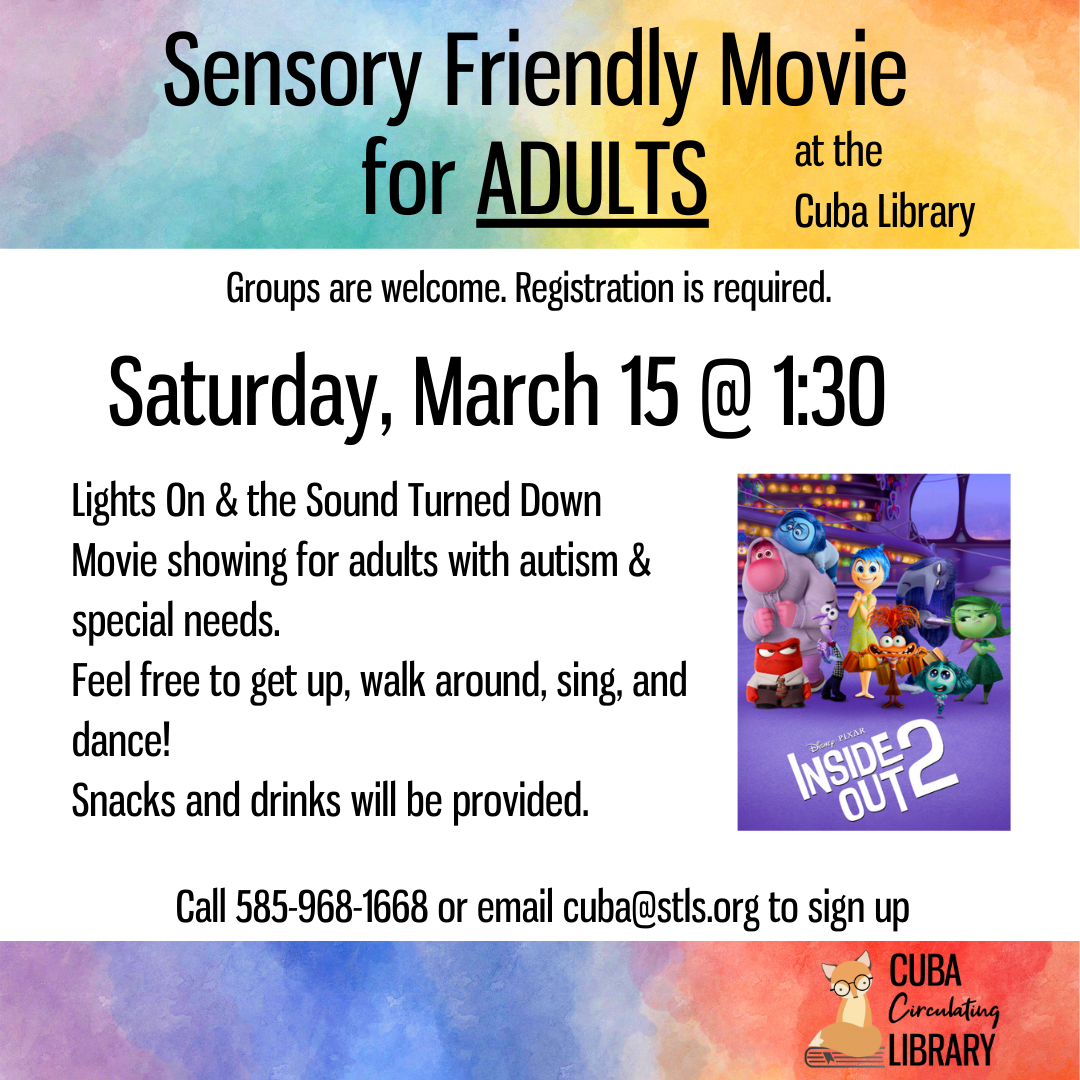 Sensory Friendly Movie for ADULTS