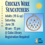 Chicken Wire Suncatchers