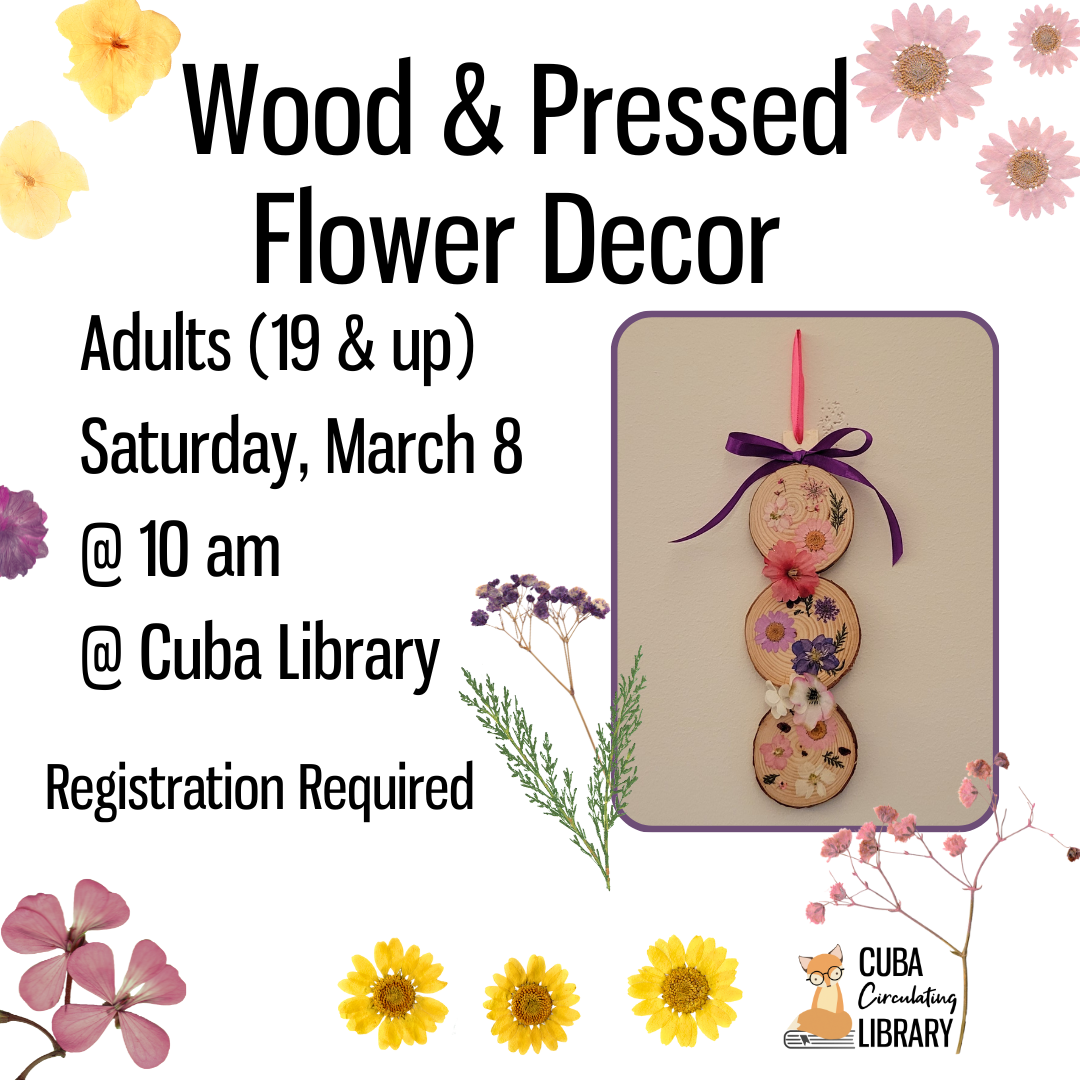 Wood & Pressed Flower Decor