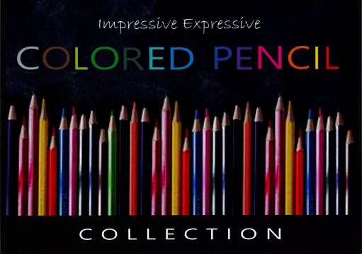 colored pencils against a black background