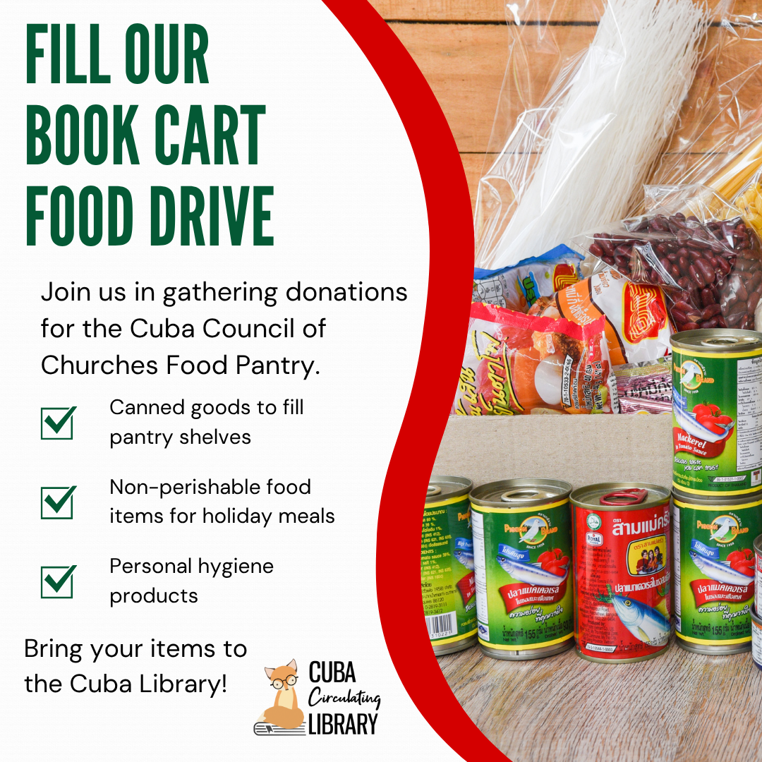 Fill Our Book Cart Food Drive