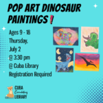Pop Art Dinosaur Paintings